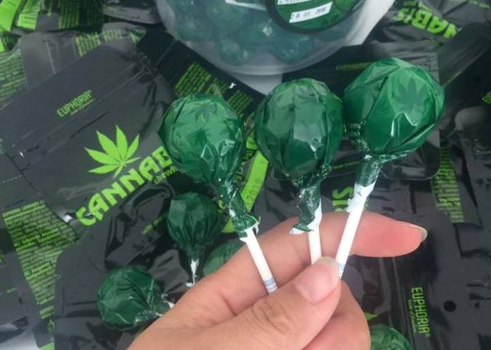 傳媒稱為新毒品的大麻棒棒糖。