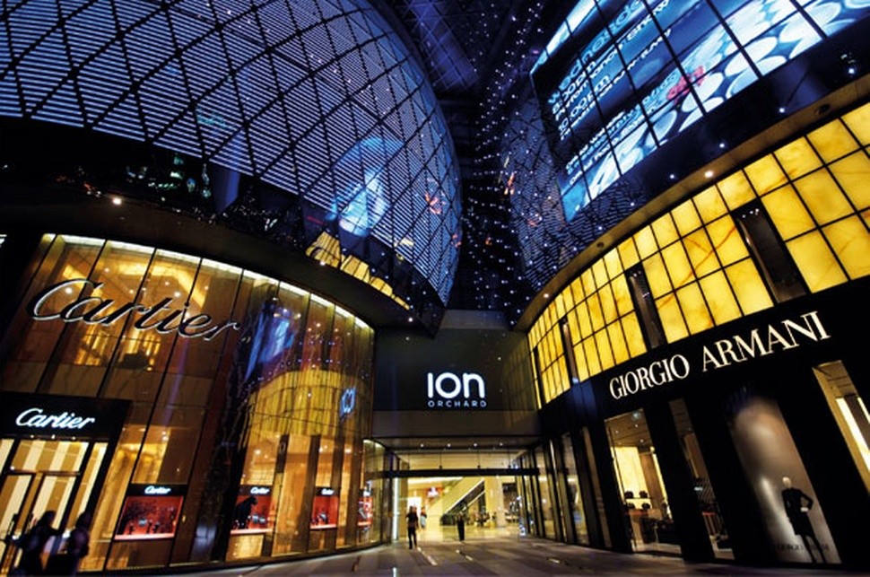 圖為新加坡購物天堂ION Orchard一瞥。（圖源：互聯網）