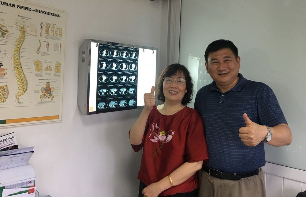 病人很滿意治療效果。