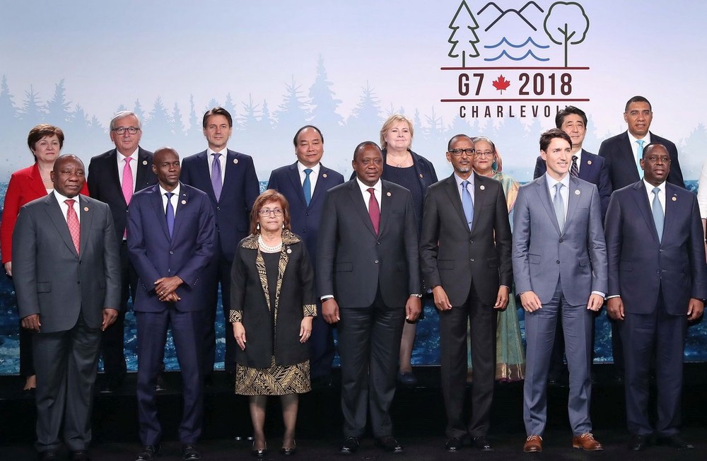 G7 峰會內部分歧加深 特朗普不認聯合公報 ảnh 1