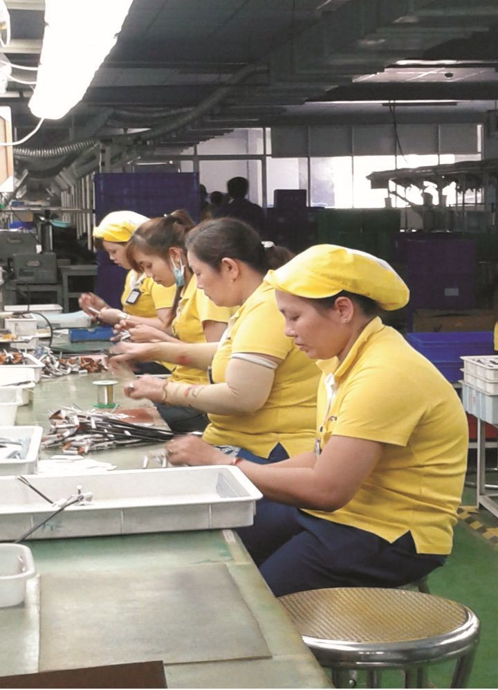 大部分女員工對工作充滿熱愛。