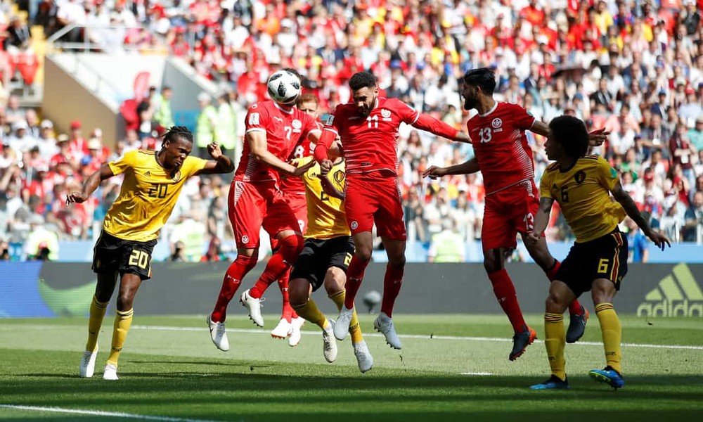 比利時-突尼斯比賽一瞥。（圖源：互聯網）