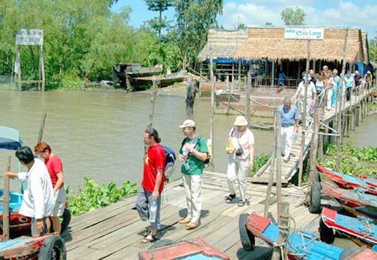 今年上半年，安江省迎接約360萬人次遊客；同比增5.4%，其中，國際遊客約2萬4000人次。（示意圖源：互聯網）