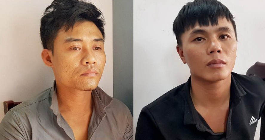 被抓獲的2名竊賊張功雄（左）和馮文商。（圖源：黎齋）