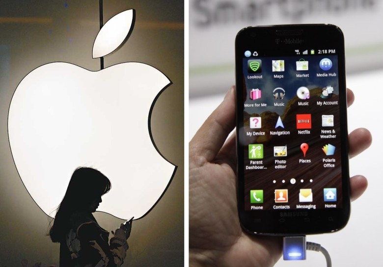 蘋果與三星７年“專利戰”終於和解。（示意圖源：互聯網）