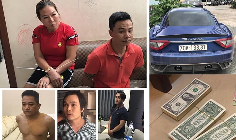 被扣留的涉案嫌犯與物證。（圖源：PLO）