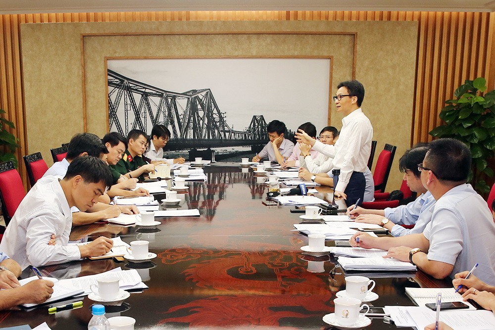 武德膽副總理主持會議並發表指導意見。（圖源：廷南）