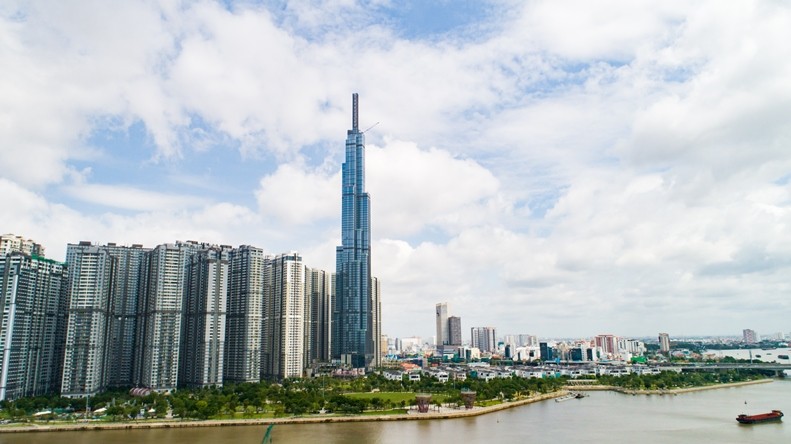 遠望的Vincom Center Landmark81商業中心。