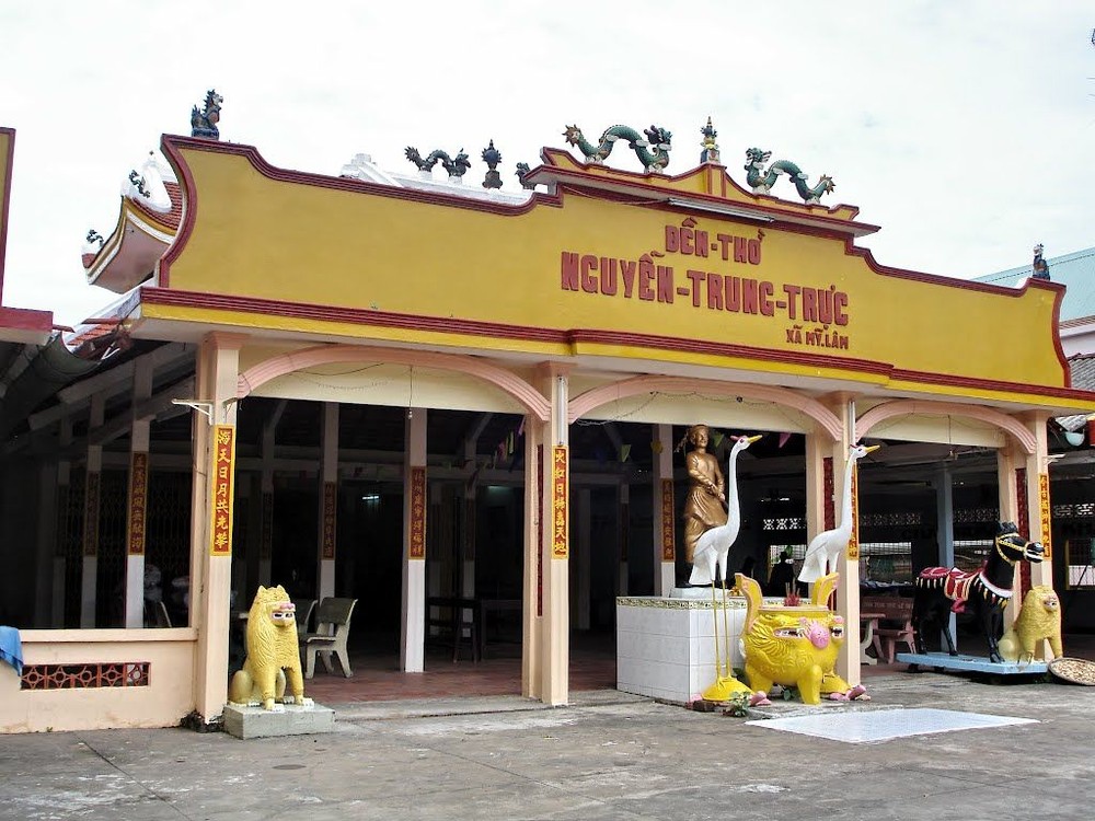 阮忠直祠大門一瞥。（圖源：互聯網）