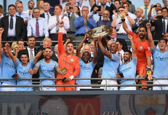 曼城第五次奪得社區盾冠軍。（圖源：互聯網）