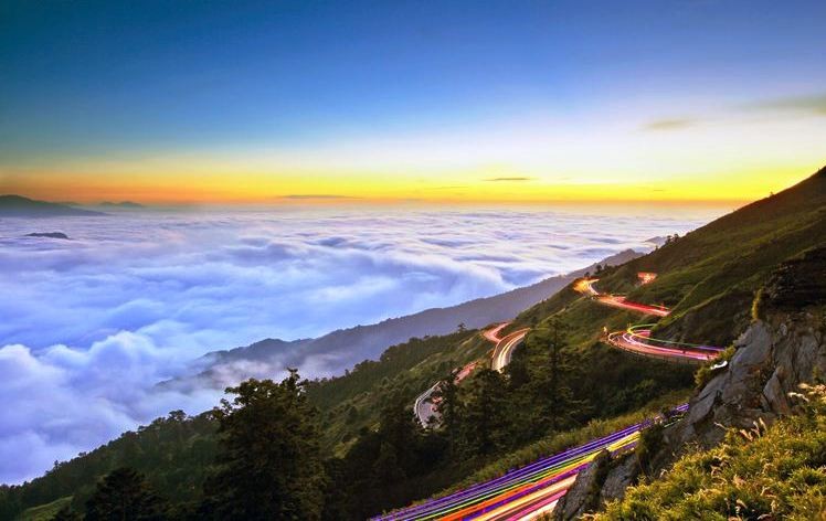 合歡山終年雲霧繚繞。