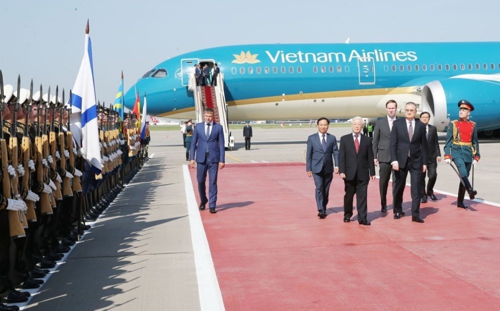 阮富仲總書記開始正式訪問俄羅斯 ảnh 1