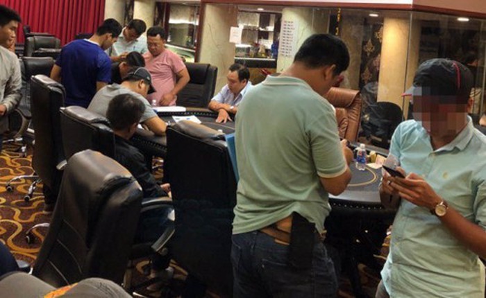 被破獲的賭博現場一瞥。