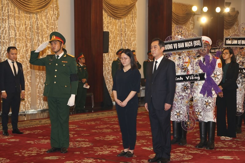 國家主席陳大光弔唁儀式莊重嚴肅舉行 ảnh 5