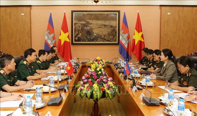 會談現場一瞥。（圖源：越通社）