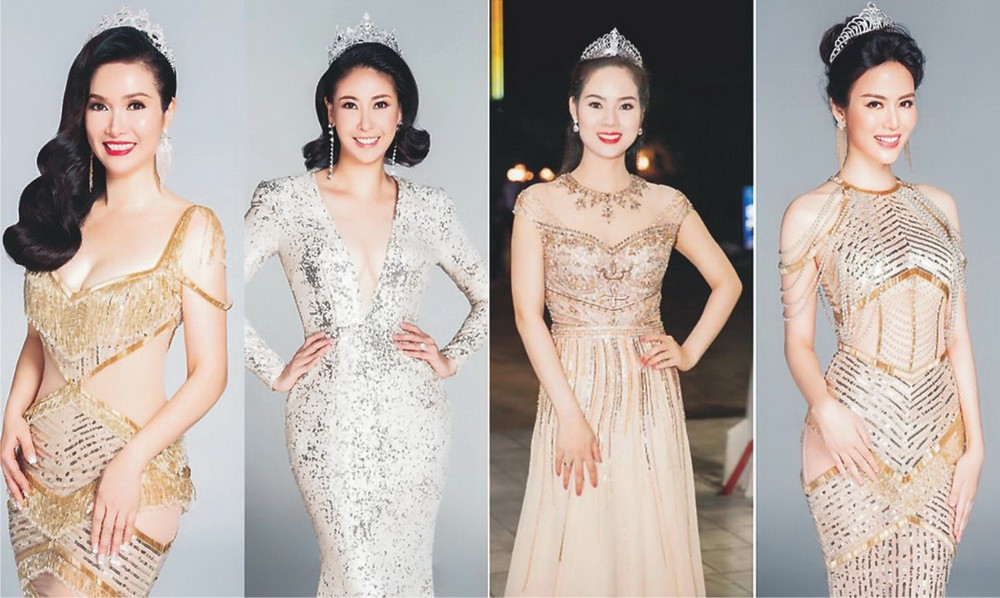 越南小姐裴碧芳、何嬌英、梅芳、秋水。