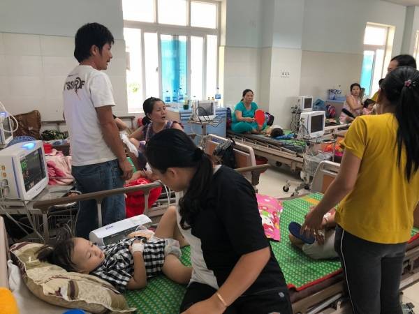 住院治療中的病童。（圖源：蘭英）