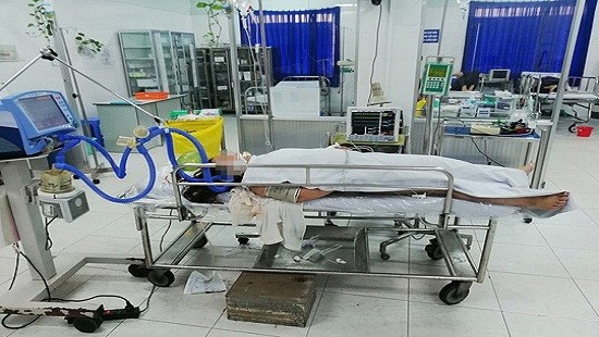 遭雷擊中的阿P儘管快速獲送醫院搶救治療，但仍不治身亡。（圖源：玉江）