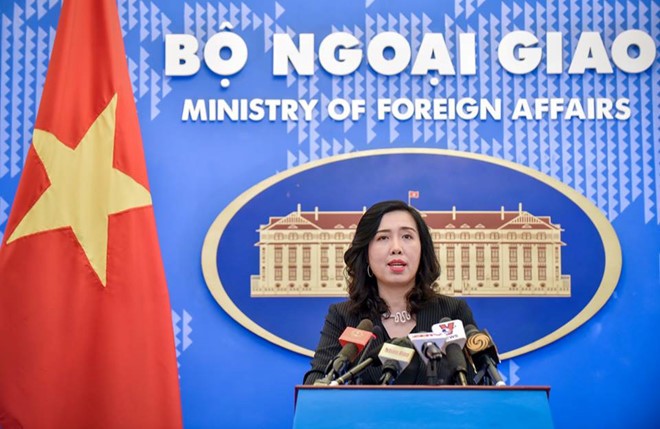 外交部發言人黎氏秋姮。（圖源：越玲）