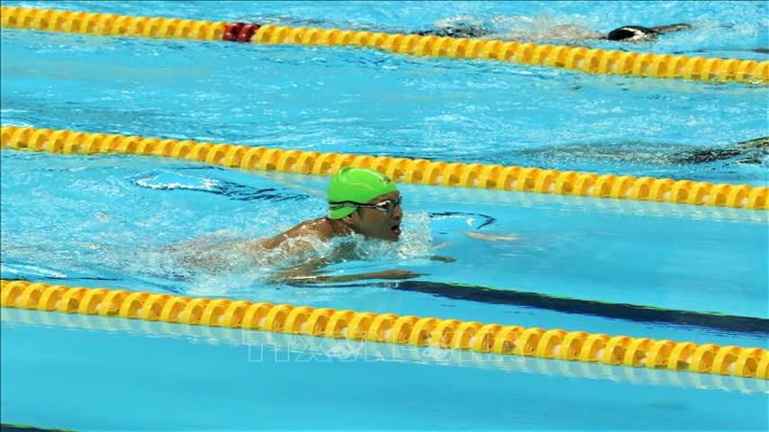 游泳運動員阮誠忠為越南隊奪得首枚金牌。