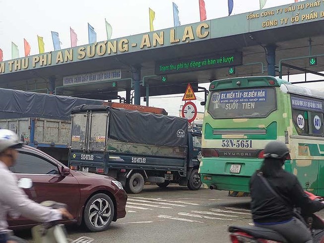 自本月27日起，安霜-安樂BOT收費站的電子不停車收費系統將投入運行。（圖源：香莊）