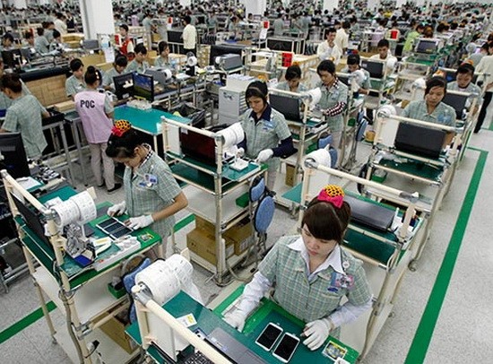 市高新技術園區的三星集團生產線。