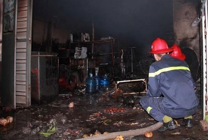 火勢熄滅後的現場。（圖源：VTC）