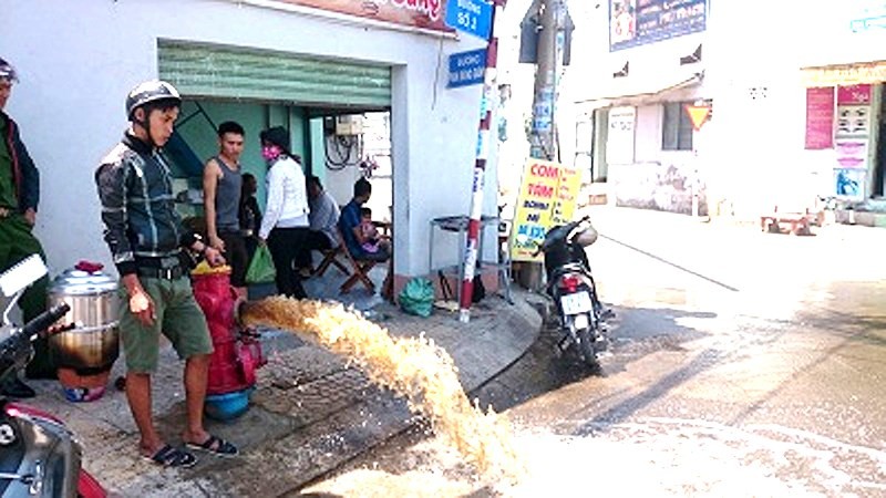 平新郡新安裝的消防栓。