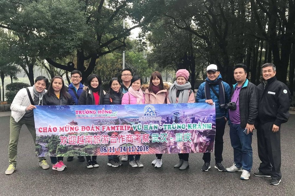 越南旅行社考察武漢-重慶旅程活動一瞥。