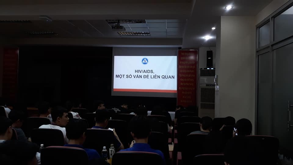 愛滋病防範集訓班現場一瞥。