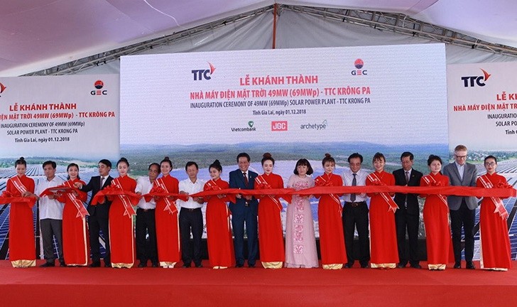 克隆帕TTC太陽能發電廠落成儀式。（圖源：TTC）