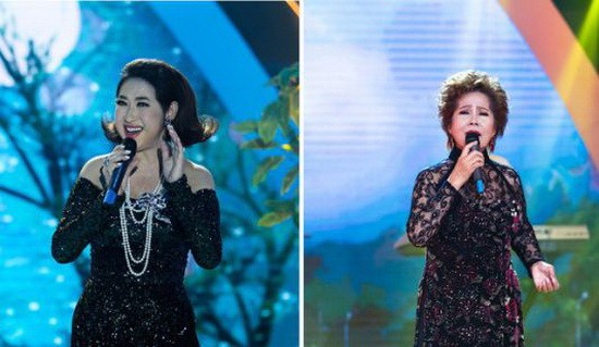 老歌演唱會向來務必經藝術表演局准許後方可進行。左圖為懿蘭、右圖為芳蓉歌星的老歌表演節目。