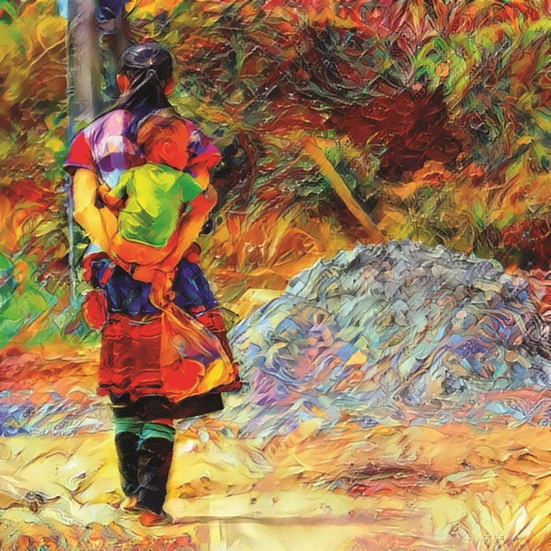 山區學生難以置信的畫作 ảnh 1