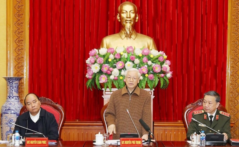 總書記、國家主席阮富仲在會上致詞。（圖源：越通社）