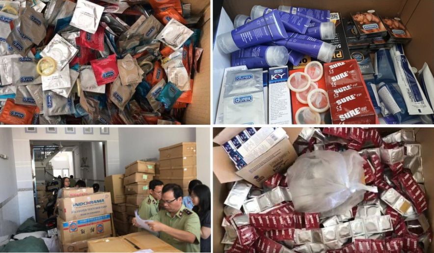 上 10 萬個疑似冒牌保險套遭查獲。（圖源：田升）