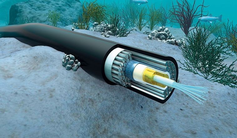 聯亞海底光纜斷裂 互聯網受影響。（示意圖源：互聯網）