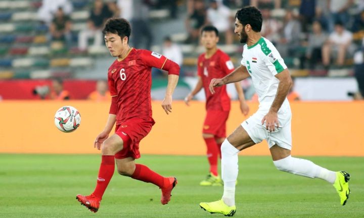 越南隊與伊朗隊的比賽。（圖源：互聯網）
