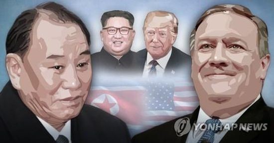 韓聯社1月15日消息稱，從美國國務卿蓬佩奧的日程安排來看，蓬佩奧很可能在17-18日與金英哲舉行會談。（圖源：韓聯社）