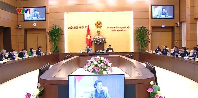 會議現場一瞥。（圖源：VTV視頻截圖）