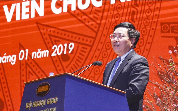 外交部長范平明在會上發表指導意見。（圖源：外交部）