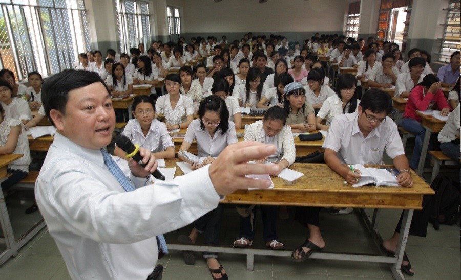 圖為市經濟大學課堂一瞥。（示意圖源：VOV）