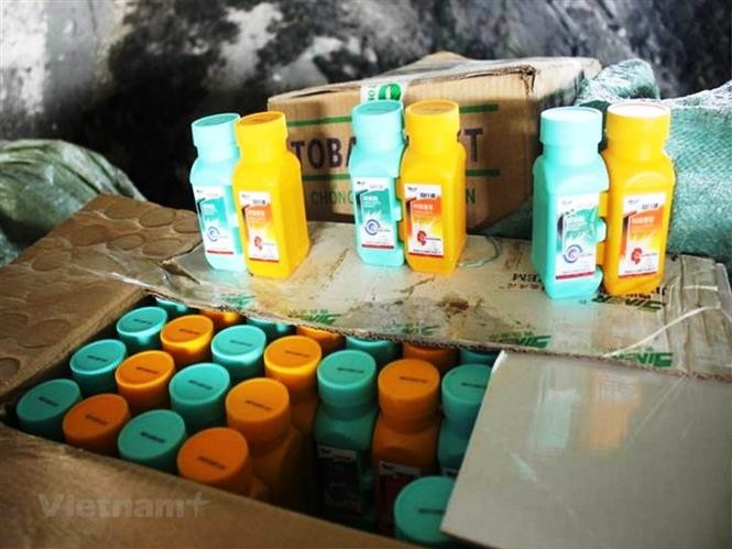 當前有228種農藥含有Chlorpyrifos Ethyl物質，152種農藥含有Fipronil物質。（示意圖源：越通社）