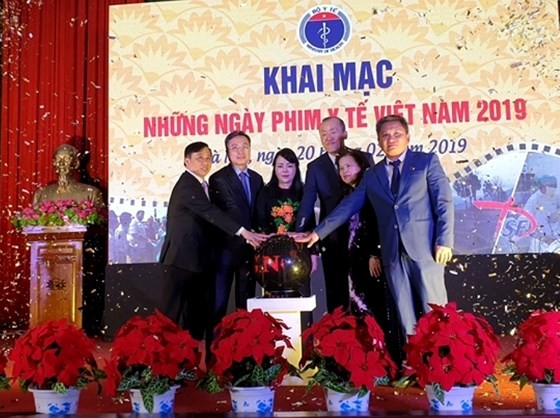 2019年越南醫療電影日開幕儀式一瞥。（圖源：阮國）