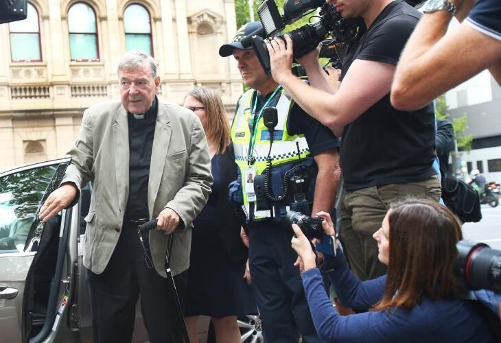 喬治‧佩爾被裁定罪成。（圖源：路透社）