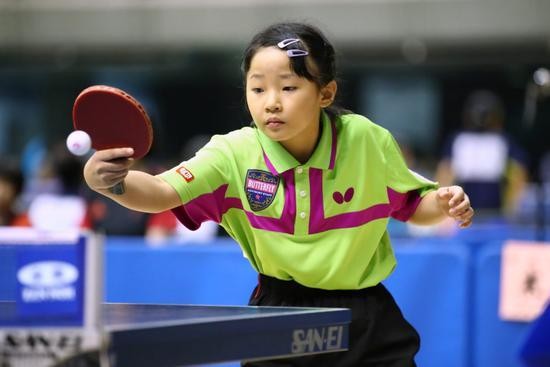 10歲選手張本美和。（圖源：互聯網）