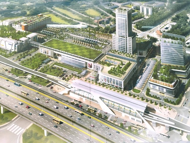 新東區車站總體效果圖。（圖源：互聯網）