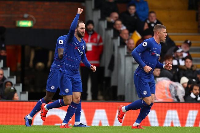 切爾西客場2比1力克富勒姆。（圖源：互聯網）