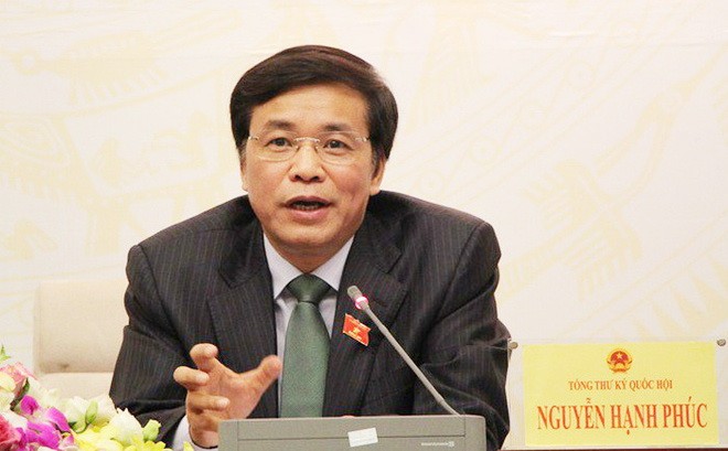 國會秘書長阮幸福。（圖源：黃丹）