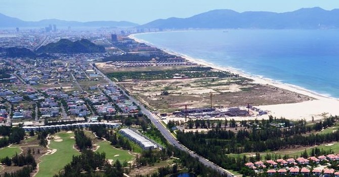 從今年春節至今，峴港市地價不斷被土地仲介抬高。圖為峴港市沿海一瞥。（圖源：互聯網）