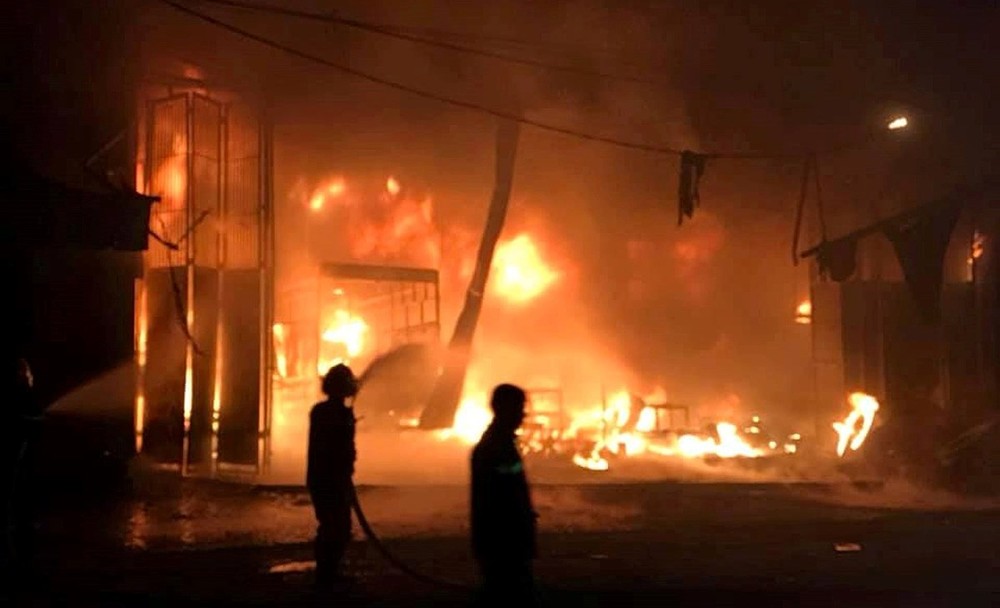 火警現場。（圖源：楊光）